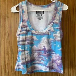 Big Bud Press - Cloud Kingdom Cropped Tank - Size Large